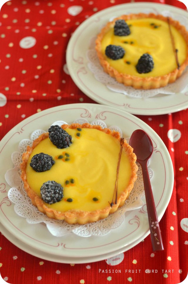 passion fruit curd tart cover